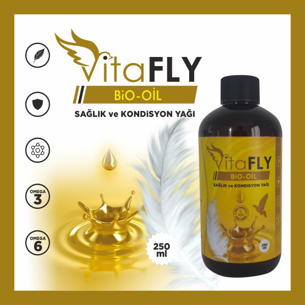 VitaFLY BIO-OIL  250 ml (KAFES KUŞLARI VE GÜVERCİNLER İÇİN)