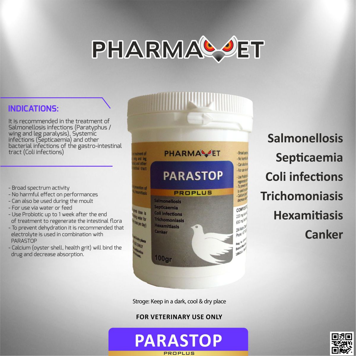 PHARMAVET PARASTOP PROPLUS 100gr PREMİKS